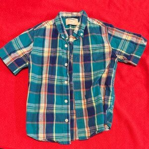 Old Navy Kids Multicolor Plaid Button-Down Shirt